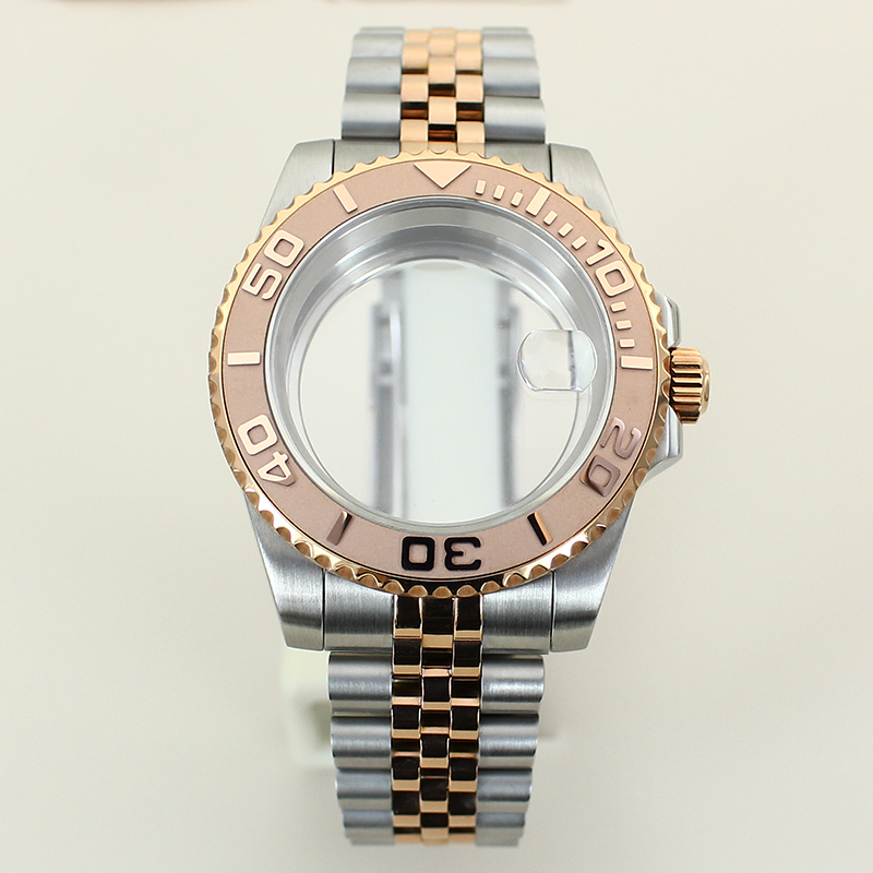 Ceramic Link Bracelet - Boîtier de montre en or Rose