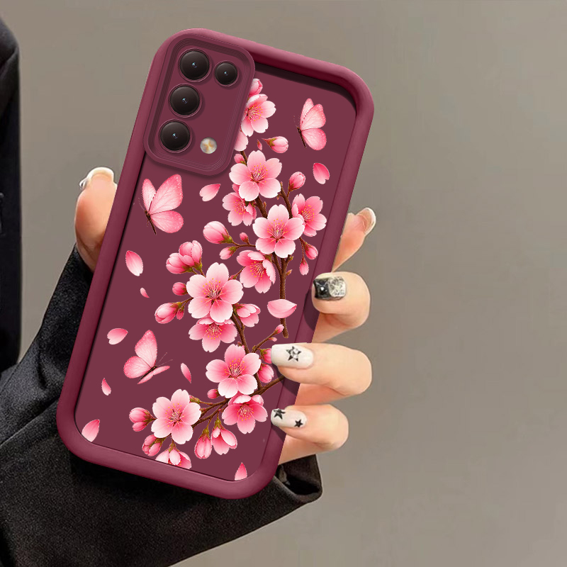 Realme Note 50 - Coque de téléphone à motif floral