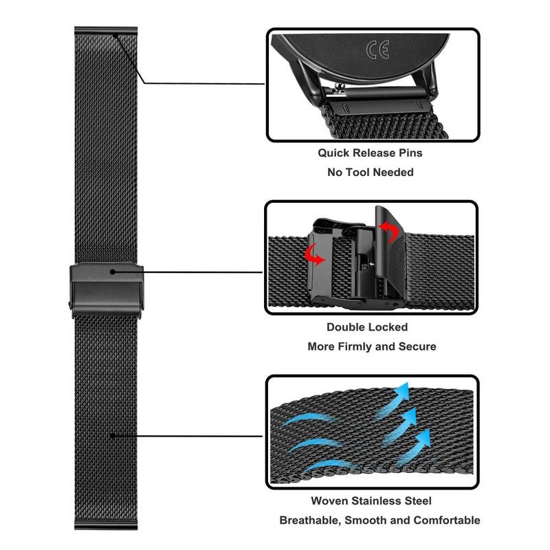 Bracelet en acier inoxydable p - Xiaomi Smartwatch S4 Accessories avis et prix
