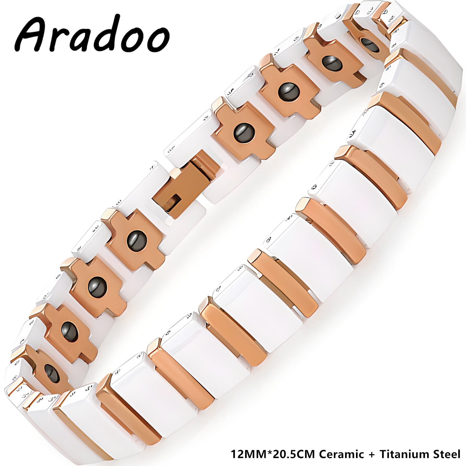 ARADOO – Bracelet en céramique - Ceramic Link Bracelet avis et prix